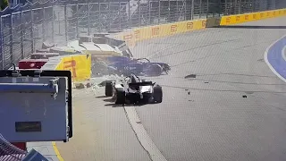 FIA Formula 2 Huge Crash Sochi 2019