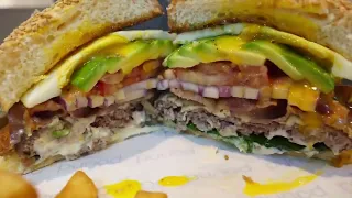 American cheese burger by chef of new york