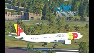 GO AROUND TAP Air Portugal Airbus A330neo at Madeira Airport | MSFS 2020 | Crosswind | Turbulence