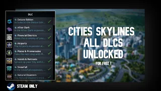 How to Unlock Cities skylines DLC's for free | 2024