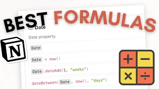 MUST-KNOW Notion Formulas for Beginners | Date, Text, If, Calculations, and More!