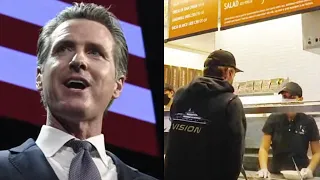 Newsom's Corruption Helps ONE Company To Skirt Fast Food Wage Law #TYT