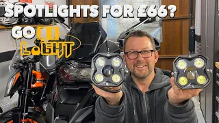 3"HD spotlights from Colight, for £66. Let's try them on the BMW R1250GS👍