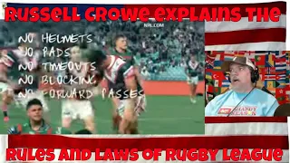 Russell Crowe explains the rules and laws of rugby league | NRL - REACTION