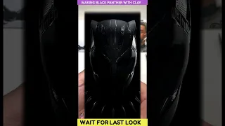 MAKING BLACK PANTHER WITH CLAY /// #shorts #viralvideo
