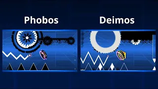 Phobos layout vs Deimos layout // Geometry Dash