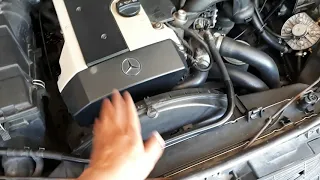 Установка электровентилятора на Mercedes W140