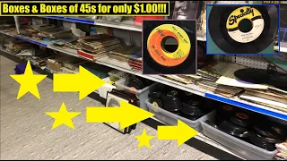 45s for only $1.00!! ; Vinyl Record hunting in the wild! - #vinylcommunity