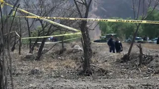 Mexican volunteers search for clandestine crematorium on outskirts of Mexico City