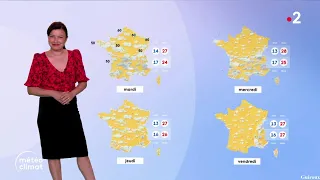 Anaïs Baydemir pour le journal météo climat du midi sur France 2 le 10 Juin 2023