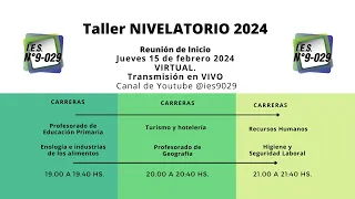 🎥 REUNIÓN DE INICIO | ASPIRANTES 2024 | IES 9029 🎥