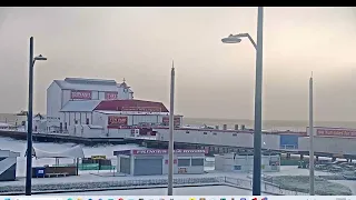 Great Yarmouth snow #snow #viral #video