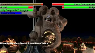 Wallace & Gromit: The Curse of the Were Rabbit (2005) Final Battle with healthbars