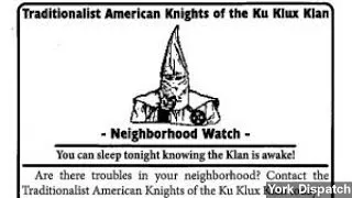 KKK Wants To Start Neighborhood Watch Group ... Again