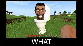 Minecraft wait what meme part 250 realistic minecraft SKIBIDI DOP DOP TOILET