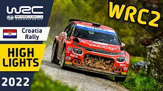 WRC Rally Highlights : Croatia Rally 2022 : WRC2 Results and Final Day Rally Action