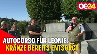 Nach Autocorso für Leonie: Kränze bereits entsorgt