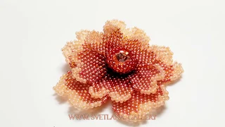 Beaded Flower Peyote Stitch Technique