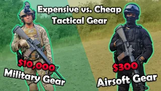 Expensive Military Loadout vs. Cheap Airsoft Loadout