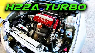 Honda Prelude H22 turbo con nuevas modificaciones y pruebas en calle!!!