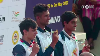 Medal Ceremony 🏅 Men's 400M Medley Final | Khelo India University Games 2021 | DD Sports