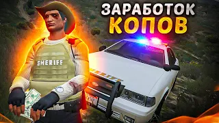 КОП заработал 100.000$ за 6 ЧАСОВ в GTA 5 RP! Как зарабатывать деньги работая полицейским в ГТА 5 РП