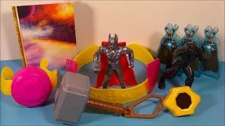 2011 THOR FULL SET OF 8 BURGER KING COLLECTION MOVIE COLLECTIBLES VIDEO REVIEW