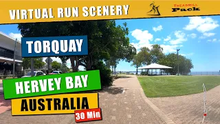 Virtual Run Hervey Bay Australia | 30 Min | No Music | 4K