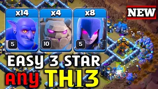 Best Th13 Strongest CWL Attack | 4 Golem + 14 Bowler + 8 Witch | Th13 Attack Strategy 2024 In Coc