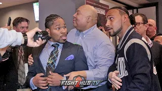 SHAWN PORTER CONFRONTS KEITH THURMAN FOR REMATCH (HEATED CONFRONTATION)