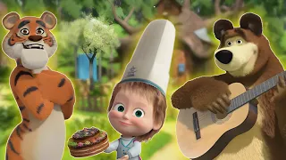 Masha and the Bear Pizzeria - Make the Best Homemade Pizza for Your Friends! cartoons for kids 112