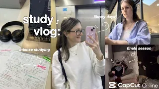 STUDY VLOG 🖇 finals season, working on assignments, late nights @ the library ft. CapCut Online