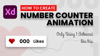 How to create animated number counter in Adobe XD