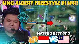 LING ALBERT NI BOSS FREESTYLE DI M4!! TERCENGANG SEMUA PENONTON LIATNYA!! MATCH 3 BO 5