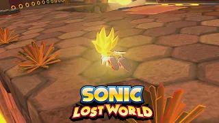 Sonic Lost World (PC) [4K] - Lava Mountain Zone 1-4 (Full Super Sonic)