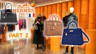 PART 2 🐎 HERMÈS LUXURY SHOPPING VLOG in PARIS - Full Store Tour→Birkins, Kellys, Jewelry + More