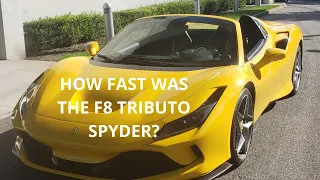 How Was My Test Drive Of The Ferrari F8 Spyder: Crazy Fast! And With POV!