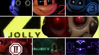 (A FNaF Fan Game) All Jolly And Jollibee’s Trailers | (2016 - 2022) | (Games Created By IvanG)