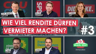 Wieviele Rendite dürfen Vermieter machen? Parteimeinungen