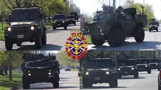 Ontario: Large Military Convoy In Chatham, ON - Canadian Armed Forces