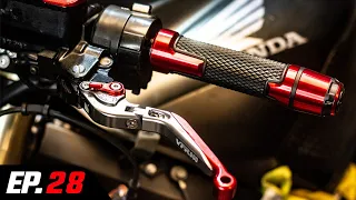 Crazy Affordable Sport Bike Hand Controls - HONDA VFR800 Build