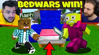 Cel mai RAPID COPIL pe BEDWARS vs iRaphahell in Minecraft!