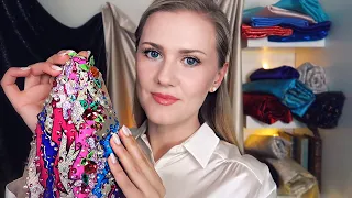 Tailor ASMR / Beads / Fabrics / Measure / Crinkly Paper / Cutting / Soft Spoken