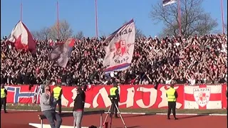 Delije u Kragujevcu - TUKLI SMO VAS UVEK KAD JE BILO POTREBE! | Radnički KG - Crvena zvezda 0:3