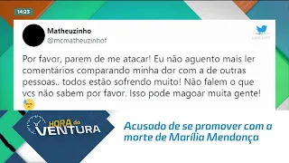 Acusado de se promover com a morte de Marília Mendonça, Matheuzinho desabafa