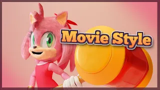 Amy Rose in Sonic Movie Style - Animation and Concept