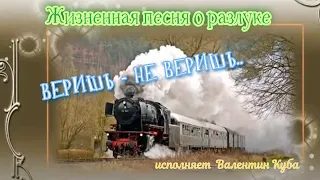 Трогательная,жизненная песня о  разлуке   -ВЕРИШЬ   НЕ ВЕРИШЬ  Исп  Валентин Куба