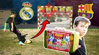 REAL MADRID VS FC BARCELONA CON CHUTES BALON A SOBRES ADRENALYN + BOX SERIE ORO