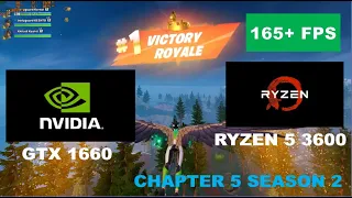 GTX 1660 Super + Ryzen 5 3600 | Fortnite Chapter 5 Season 2 [Performance Mode]