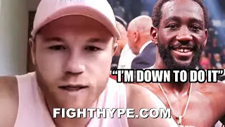 CANELO TELLS TERENCE CRAWFORD "I'M DOWN TO DO IT"; AGREES TO FIGHT HIM AT 168